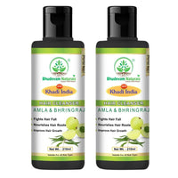 Bhudevam Naturals Khadi Amla Bhringraj Herbal Shampoo for Hair Fall Control & Strong Hair - 8