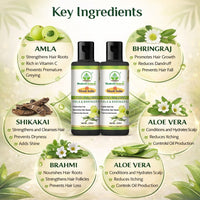 Bhudevam Naturals Khadi Amla Bhringraj Herbal Shampoo for Hair Fall Control & Strong Hair - 9