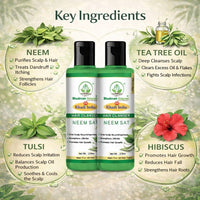 Bhudevam Naturals Khadi Neem Sat Hair Shampoo – Oil Control & Anti-Itch Scalp Treatment - 10