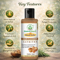 Bhudevam Naturals Khadi Satritha Hair Cleanser – Natural Care for Thick & Healthy Hair - 6