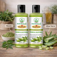 Bhudevam Naturals Khadi Neem & Aloe Vera Shampoo – Reduces Hair Fall & Adds Shine - 9