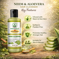 Bhudevam Naturals Khadi Neem & Aloe Vera Shampoo – Reduces Hair Fall & Adds Shine - 10