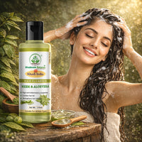 Bhudevam Naturals Khadi Neem & Aloe Vera Shampoo – Reduces Hair Fall & Adds Shine - 11