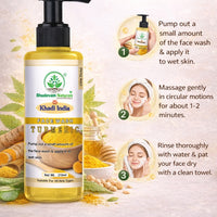 Bhudevam Naturals Khadi Turmeric Face Wash – Fights Acne, Reduces Pimples & Adds Radiance - 11