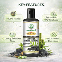 Bhudevam Naturals Khadi Bamboo Charcoal Herbal Face Wash – Reduces Acne, Pimples & Oiliness - 9