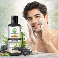 Bhudevam Naturals Khadi Bamboo Charcoal Herbal Face Wash – Reduces Acne, Pimples & Oiliness - 10
