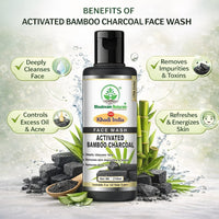 Bhudevam Naturals Khadi Bamboo Charcoal Herbal Face Wash – Reduces Acne, Pimples & Oiliness - 12