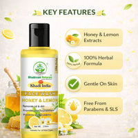 Bhudevam Naturals Khadi Herbal Honey Lemon Face Wash – Removes Dirt, Oil & Impurities Naturally - 9