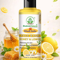 Bhudevam Naturals Khadi Herbal Honey Lemon Face Wash – Removes Dirt, Oil & Impurities Naturally - 13