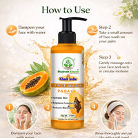 Bhudevam Naturals Khadi Papaya Face Wash – Removes Dirt, Oil & Impurities Naturally - 10