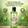 Bhudevam Naturals Khadi Henna Thyme Herbal Hair Tonic for Hair Growth, Frizz Control & Scalp Hydration 210ml - 5