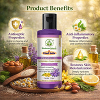 Bhudevam Naturals Khadi Lavender & Ylang Ylang Relaxing Body Massage Oil for Stress Relief & Skin Nourishment 210ml - 2