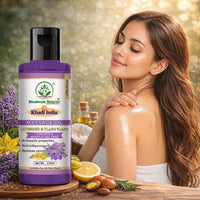 Bhudevam Naturals Khadi Lavender & Ylang Ylang Relaxing Body Massage Oil for Stress Relief & Skin Nourishment 210ml - 5