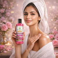 Bhudevam Naturals Rose Geranium Spa Therapy Massage Oil for Muscle Relaxation, Skin Care & Deep Hydration 210ml - 4