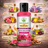 Bhudevam Naturals Rose Geranium Spa Therapy Massage Oil for Muscle Relaxation, Skin Care & Deep Hydration 210ml - 6
