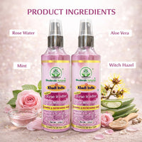 Bhudevam Naturals Khadi Rose Water Skin Toner for Glowing Skin, Hydration & Pore Tightening 420ml - 2