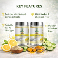 Bhudevam Naturals Khadi Lemon Face Pack Skin Brightening Face Mask for Acne, Pigmentation & Tan Removal 100gm - 3