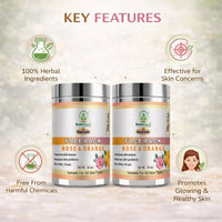 Bhudevam Naturals Khadi Rose & Orange Face Pack for Skin Brightening & Glow 100gm - 2