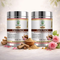 Bhudevam Naturals Khadi Rose Sandalwood Face Pack For for Skin Brightening, Cooling & Deep Cleansing 100gm - 5