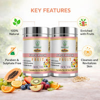 Bhudevam Naturals Khadi Herbal Fruit Face Pack for Soft, Smooth & Radiant Skin 100gm - 3