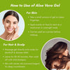 Bhudevam Naturals Khadi Aloe Vera Gel Green for Skin & Hair Care | Cooling Skin Gel for Moisturizing, Sunburn Relief, Acne Control & Healthy Hair Care 200gm - 2
