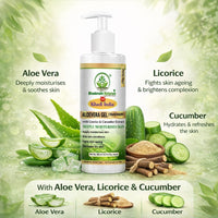 Bhudevam Naturals Khadi Aloe Vera Gel for Acne & Pimples – Reduces Redness & Blemishes Transparent 200gm - 6