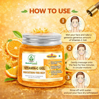 Bhudevam Naturals Khadi Vitamin C Gel for Glowing Skin – Brightens, Hydrates & Reduces Dullness 200gm - 4