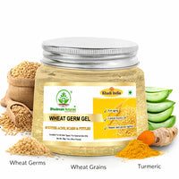 Bhudevam Naturals Khadi Wheatgerm Aloe Vera Gel for Face & Hair – Hydrating, Nourishing & Skin Brightening 200gm - 2
