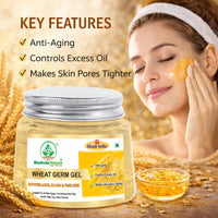 Bhudevam Naturals Khadi Wheatgerm Aloe Vera Gel for Face & Hair – Hydrating, Nourishing & Skin Brightening 200gm - 6