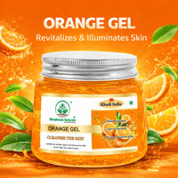 Bhudevam Naturals Khadi Orange Aloe Vera Gel for Face & Hair – Vitamin C Brightening & Hydrating Skin Care | Natural Glow Moisturizer 200gm - 2