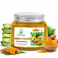 Bhudevam Naturals Khadi Aloe Vera Turmeric Gel for Face & Hair – Skin Brightening, Anti-Acne & Hydrating Moisturizer 200gm - 3