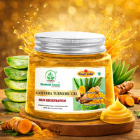 Bhudevam Naturals Khadi Aloe Vera Turmeric Gel for Face & Hair – Skin Brightening, Anti-Acne & Hydrating Moisturizer 200gm - 4
