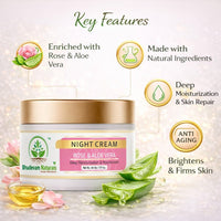 Bhudevam Naturals Khadi Luxury Night Cream for Face – Advanced Anti Aging Formula for Radiant & Youthful Skin 50gm - 2