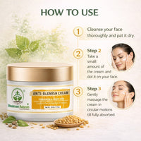 Bhudevam Naturals Khadi Anti Blemish Cream for Dark Spot Removal & Skin Brightening Moisturizer for Clear Skin 50gm - 6