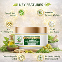 Bhudevam Naturals Khadi Acne Pimple Cream for Fast Acting Spot Treatment for Pimples, Acne & Breakouts 50gm - 2