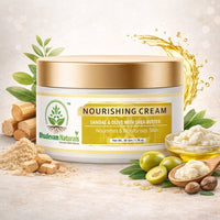 Bhudevam Naturals Khadi Sandal & Olive Face Nourishing Cream with Shea Butter – Deep Hydration Moisturizer for Soft & Glowing Skin 50gm - 6