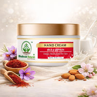 Bhudevam Naturals Khadi Milk & Saffron Hand Cream – Deep Moisturizing & Skin Brightening Hand Care Cream 50gm - 2