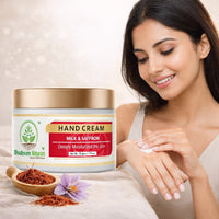 Bhudevam Naturals Khadi Milk & Saffron Hand Cream – Deep Moisturizing & Skin Brightening Hand Care Cream 50gm - 6