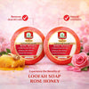 Bhudevam Naturals Khadi Rose Honey Loofah Soap – Natural Exfoliating Bath Soap for Soft & Glowing Skin 250gm - 3