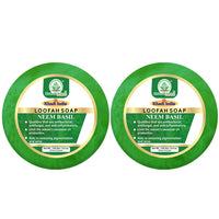 Bhudevam Naturals Khadi Neem & Basil Loofah Soap – Skin Purifying Exfoliating Soap Bar for Daily Use 250gm - 1