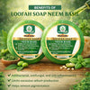 Bhudevam Naturals Khadi Neem & Basil Loofah Soap – Skin Purifying Exfoliating Soap Bar for Daily Use 250gm - 5