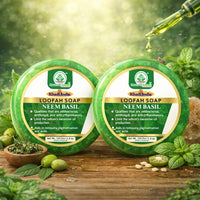 Bhudevam Naturals Khadi Neem & Basil Loofah Soap – Skin Purifying Exfoliating Soap Bar for Daily Use 250gm - 6