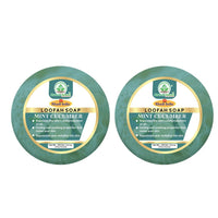 Bhudevam Naturals Khadi Mint Cucumber Loofah Soap – Natural Exfoliating Bath Soap for Cool & Refreshing Skin 250gm - 1