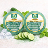 Bhudevam Naturals Khadi Mint Cucumber Loofah Soap – Natural Exfoliating Bath Soap for Cool & Refreshing Skin 250gm - 7