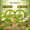 Bhudevam Naturals Khadi Green Apple Loofah Soap – Natural Exfoliating Bath Soap for Fresh & Glowing Skin 250gm - 4