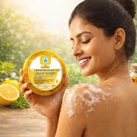 Bhudevam Naturals Khadi Lemon & Honey Loofah Soap – Deep Cleansing Scrub Soap for Smooth & Fresh Skin 250gm - 2