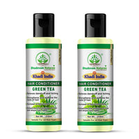 Bhudevam Naturals Khadi Green Tea Aloe Vera Conditioner – Strengthening & Moisturizing Hair Care Formula 420ml - 1