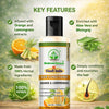 Bhudevam Naturals Khadi Orange & Lemongrass Conditioner For Frizz Control & Hydrating Hair Care Formula 420ml - 2