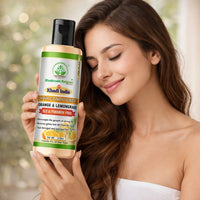 Bhudevam Naturals Khadi Orange & Lemongrass Hair Conditioner – Chemical Free Frizz Control & Shine Boost Formula 210ml - 4