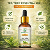 Bhudevam Naturals Khadi Tea Tree Essential Oil for Acne, Pimples, Skin Care, Hair Care, Dandruff Control, Aromatherapy & Diffuser 15ml - 2